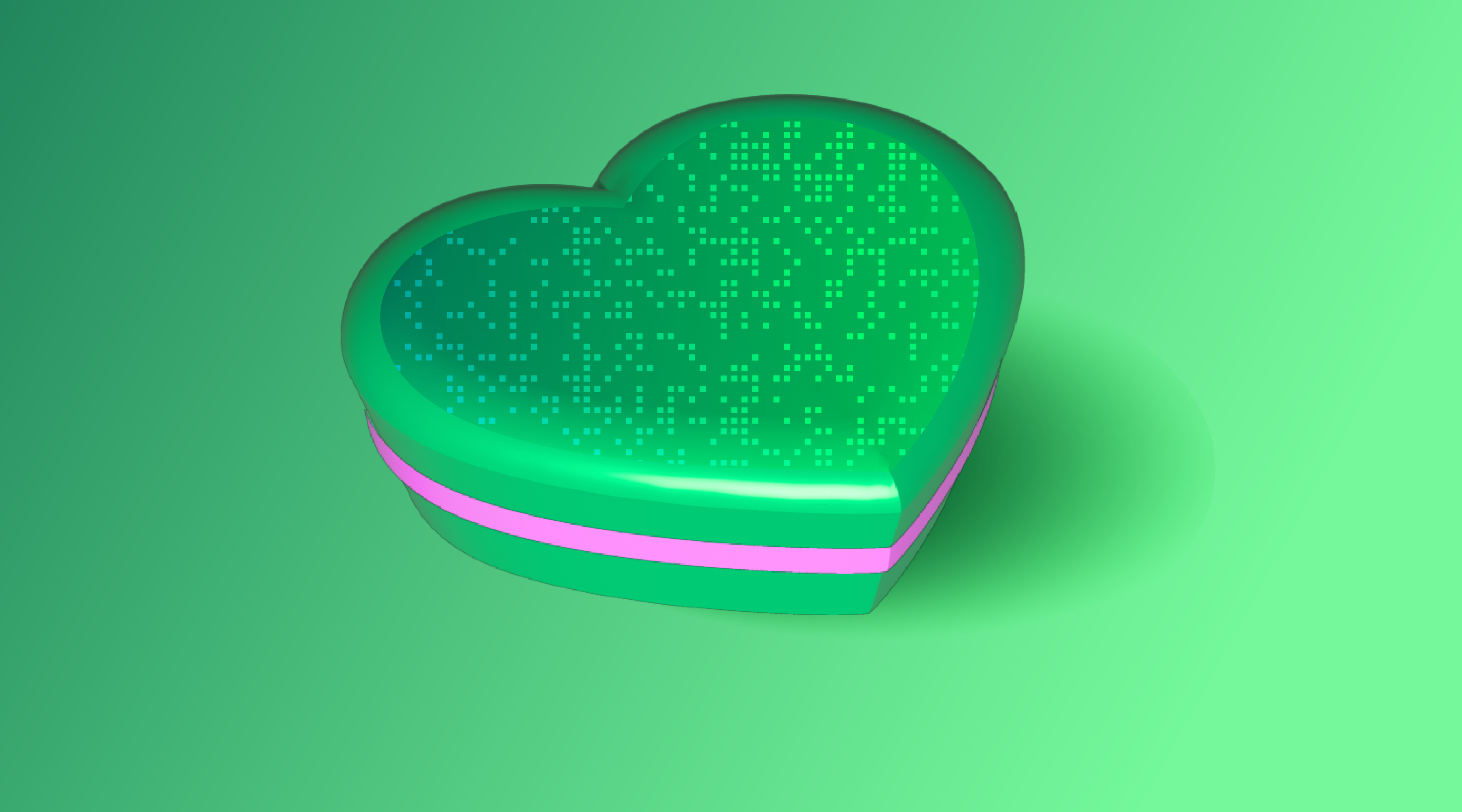 3D heart icon
