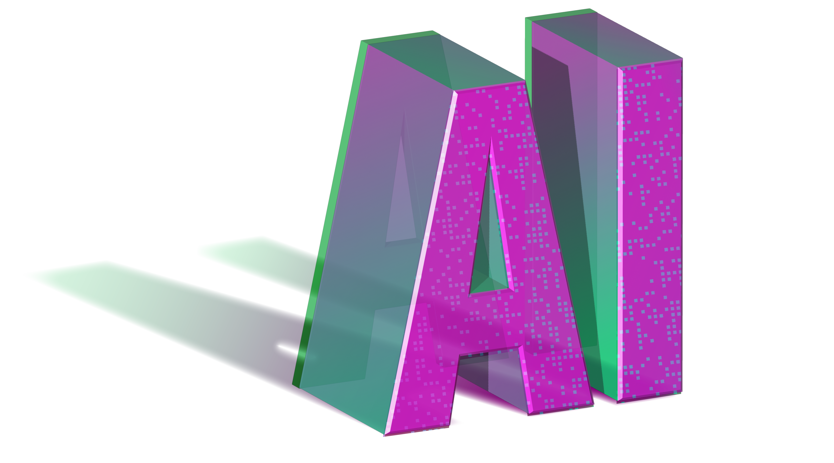 3D AI letterforms