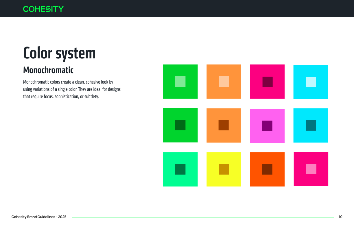 Cohesity Rebrand - Color palette 3
