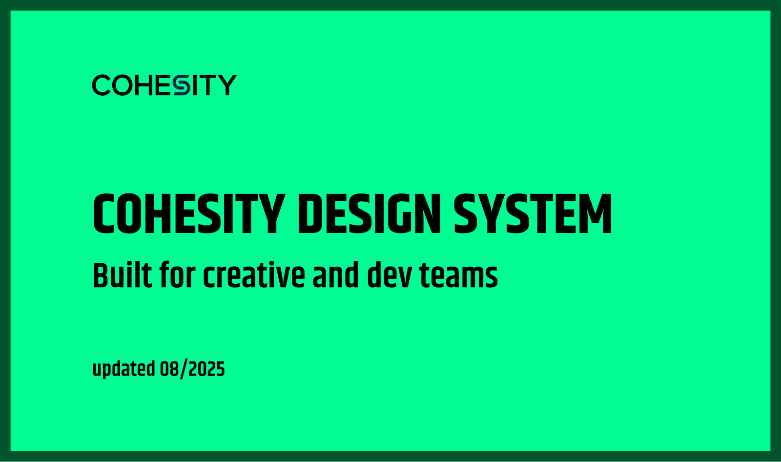 Cohesity Design System