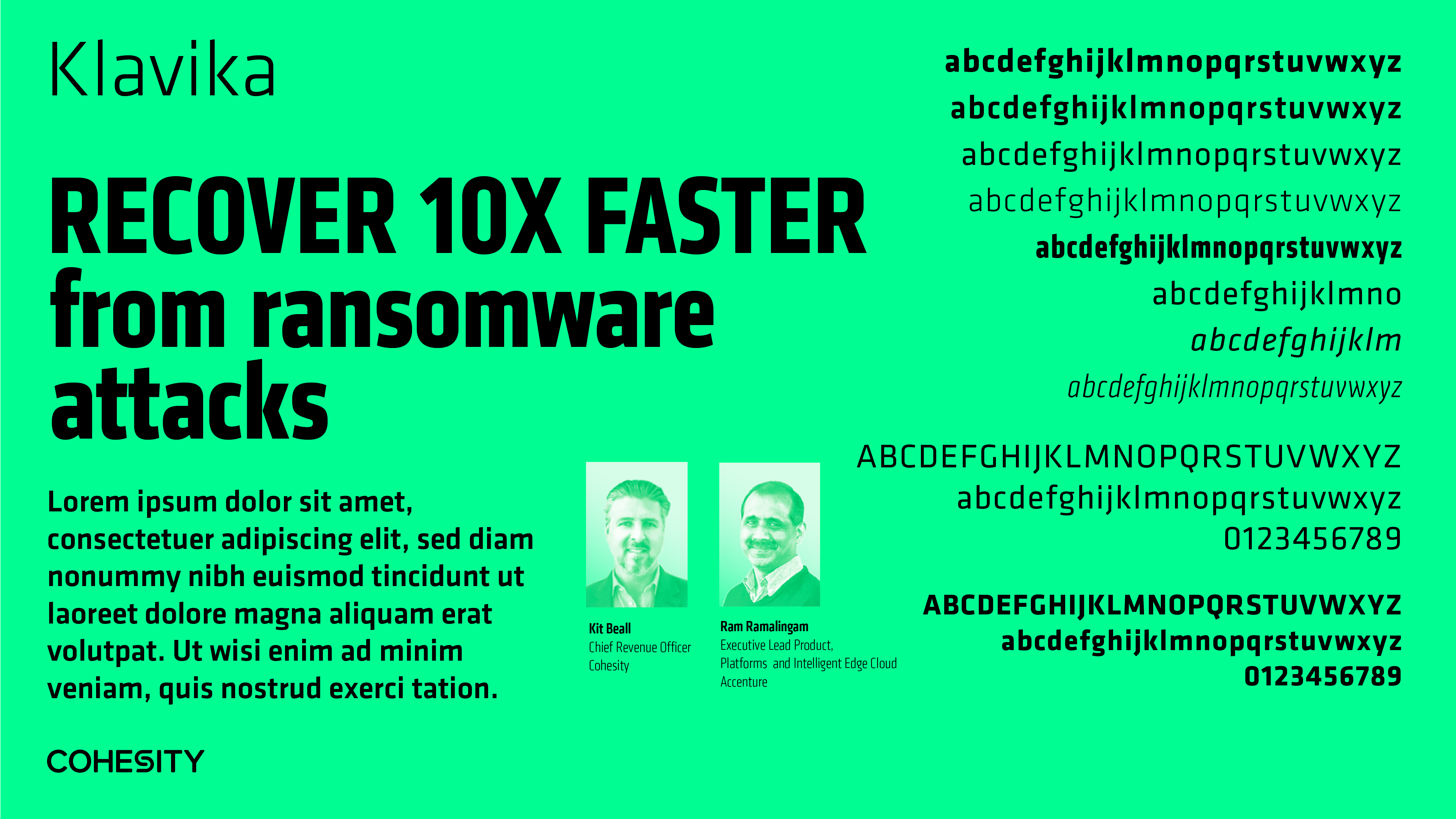 Cohesity Rebrand - Typography 1